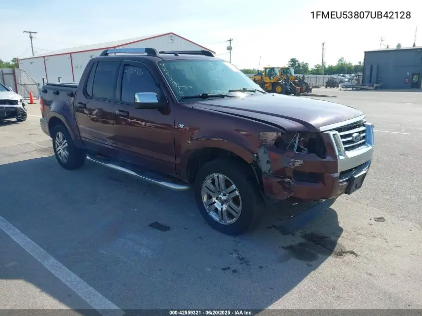 2007 Ford Explorer Sport Trac Limited VIN: 1FMEU53807UB42128 Lot: 42559321