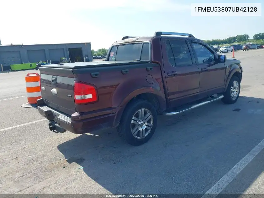 2007 Ford Explorer Sport Trac Limited VIN: 1FMEU53807UB42128 Lot: 42559321