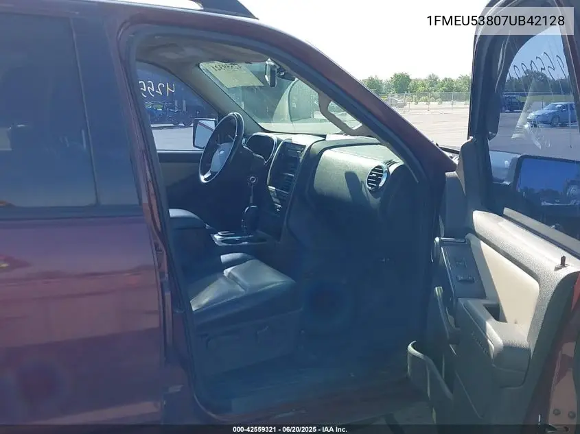 2007 Ford Explorer Sport Trac Limited VIN: 1FMEU53807UB42128 Lot: 42559321