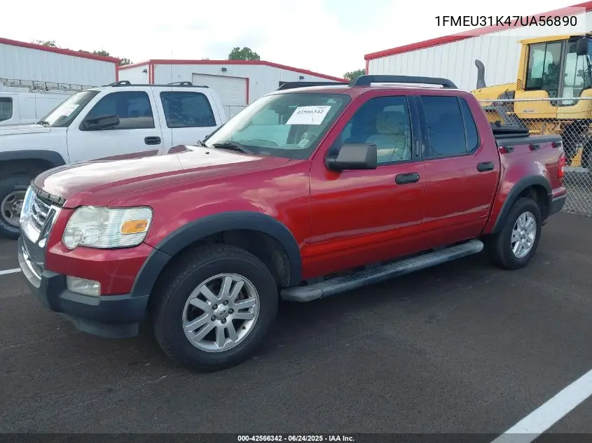 2007 Ford Explorer Sport Trac Xlt VIN: 1FMEU31K47UA56890 Lot: 42566342
