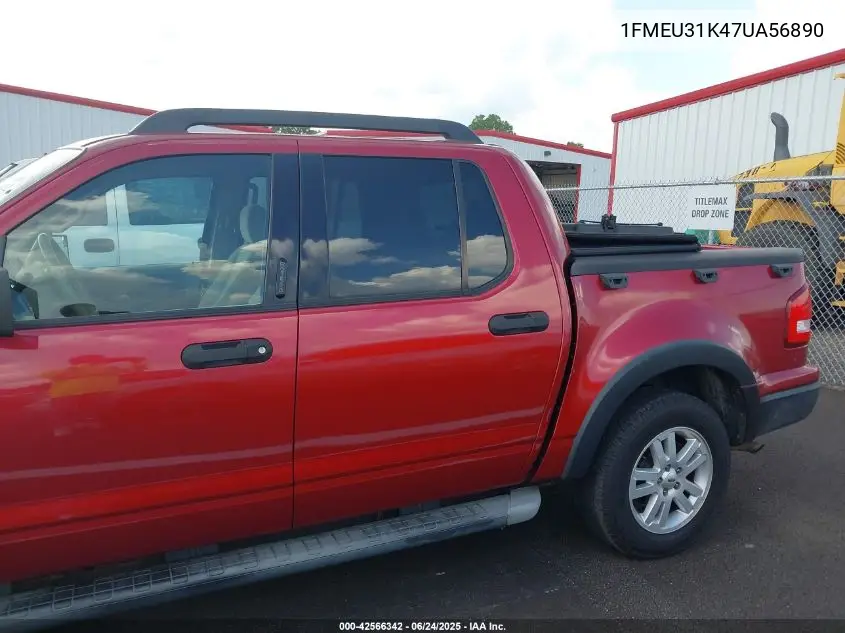 2007 Ford Explorer Sport Trac Xlt VIN: 1FMEU31K47UA56890 Lot: 42566342