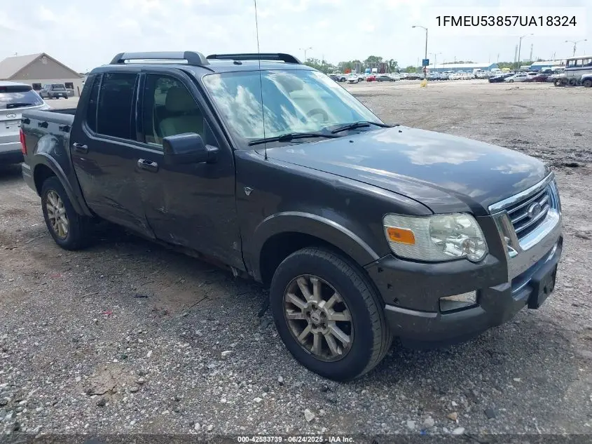 2007 Ford Explorer Sport Trac Limited VIN: 1FMEU53857UA18324 Lot: 42583739