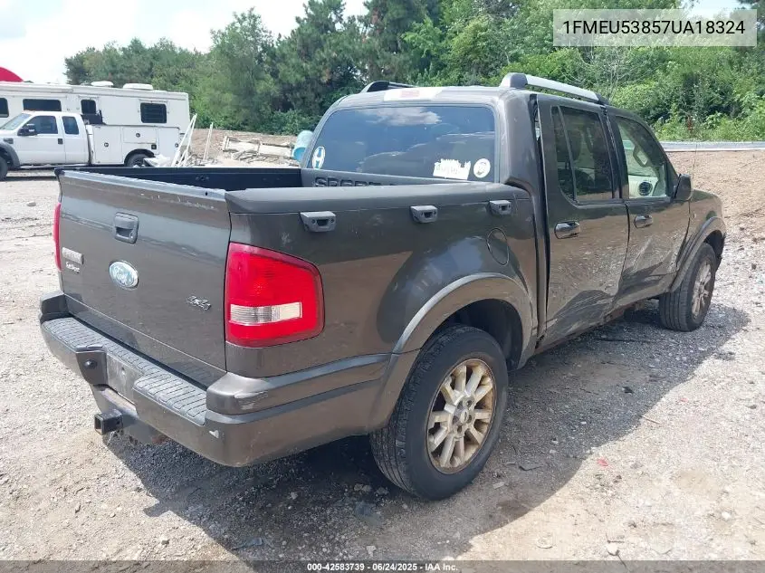 2007 Ford Explorer Sport Trac Limited VIN: 1FMEU53857UA18324 Lot: 42583739
