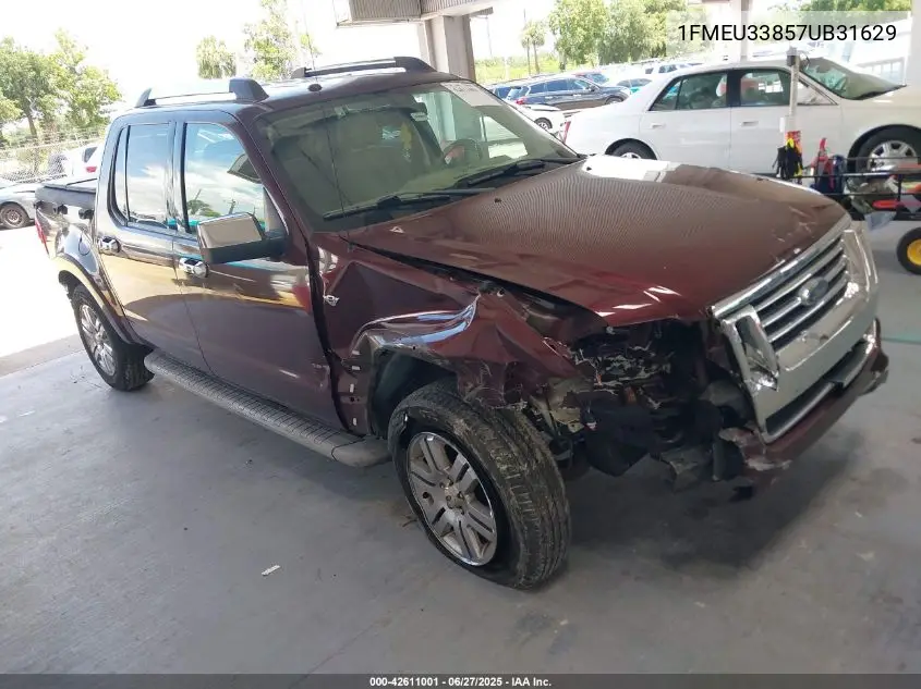 2007 Ford Explorer Sport Trac Limited VIN: 1FMEU33857UB31629 Lot: 42611001