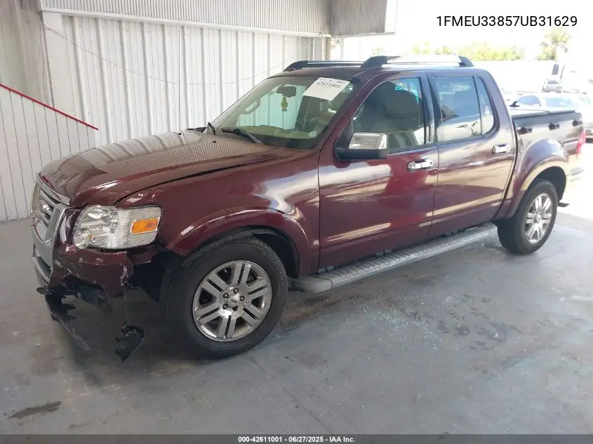 2007 Ford Explorer Sport Trac Limited VIN: 1FMEU33857UB31629 Lot: 42611001