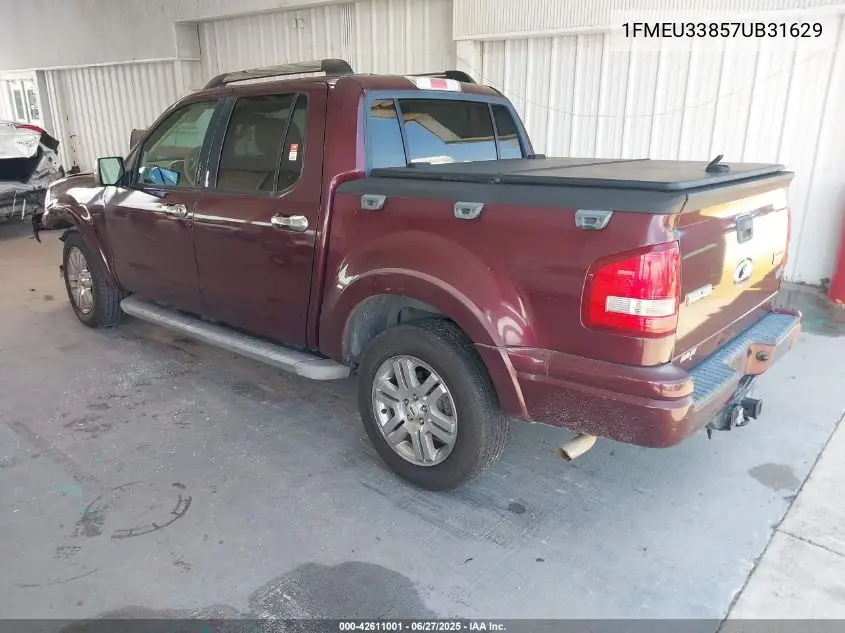 2007 Ford Explorer Sport Trac Limited VIN: 1FMEU33857UB31629 Lot: 42611001