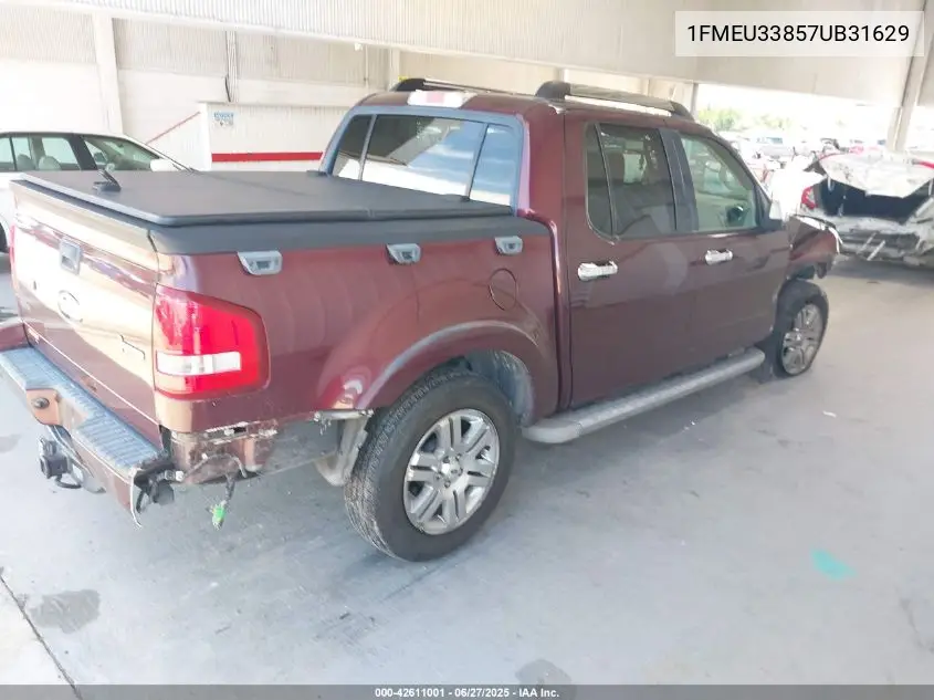 2007 Ford Explorer Sport Trac Limited VIN: 1FMEU33857UB31629 Lot: 42611001