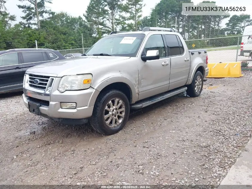 2007 Ford Explorer Sport Trac Limited VIN: 1FMEU33K37UA56263 Lot: 42614696