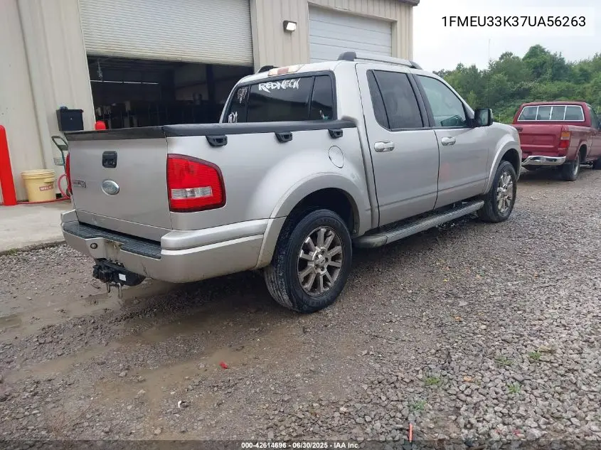 2007 Ford Explorer Sport Trac Limited VIN: 1FMEU33K37UA56263 Lot: 42614696