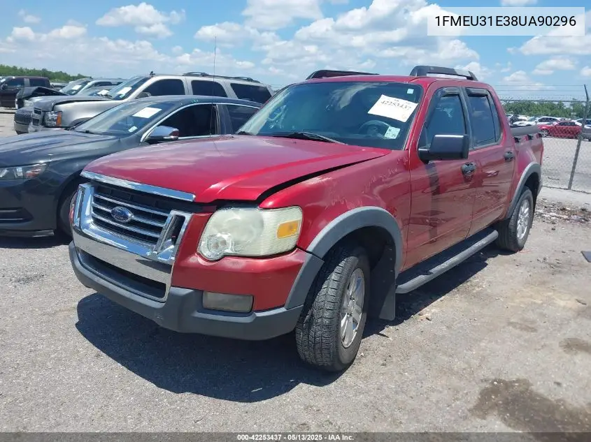2008 Ford Explorer Sport Trac Xlt VIN: 1FMEU31E38UA90296 Lot: 42253437