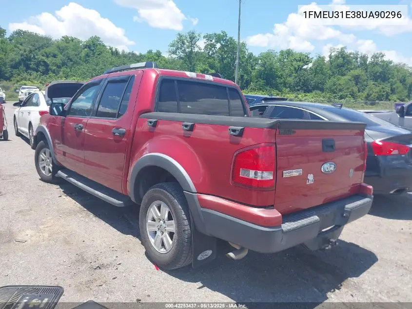 2008 Ford Explorer Sport Trac Xlt VIN: 1FMEU31E38UA90296 Lot: 42253437