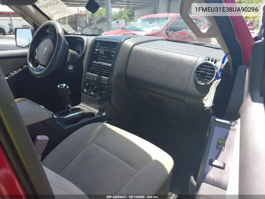 2008 Ford Explorer Sport Trac Xlt VIN: 1FMEU31E38UA90296 Lot: 42253437