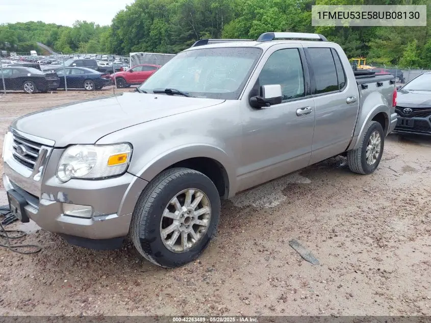2008 Ford Explorer Sport Trac Limited VIN: 1FMEU53E58UB08130 Lot: 42263489