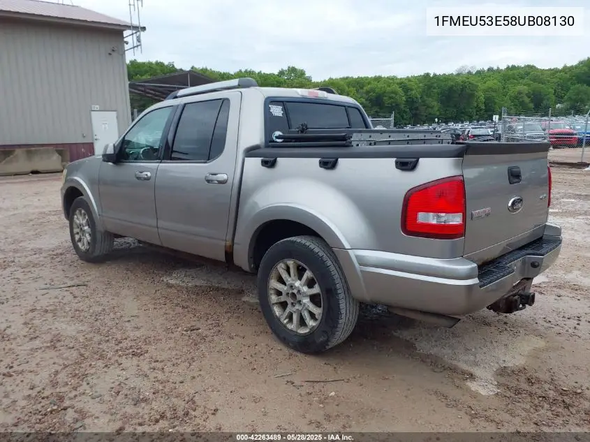 2008 Ford Explorer Sport Trac Limited VIN: 1FMEU53E58UB08130 Lot: 42263489
