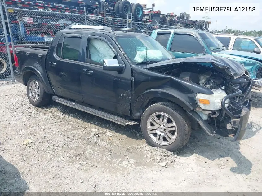 2008 Ford Explorer Sport Trac Limited VIN: 1FMEU53E78UA12158 Lot: 42415255