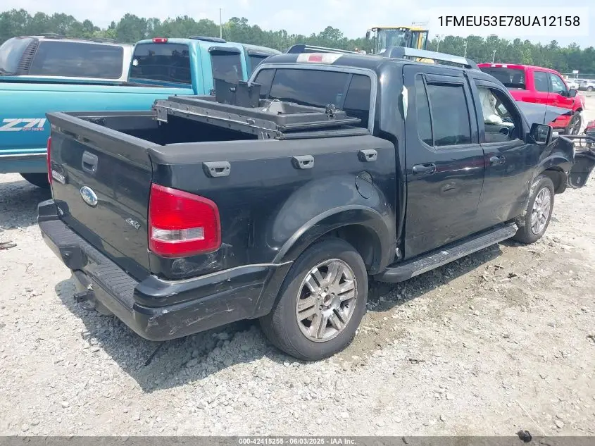 2008 Ford Explorer Sport Trac Limited VIN: 1FMEU53E78UA12158 Lot: 42415255