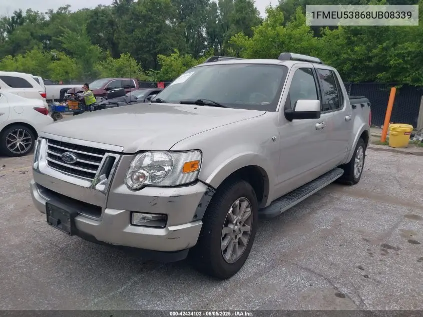 2008 Ford Explorer Sport Trac Limited VIN: 1FMEU53868UB08339 Lot: 42434103