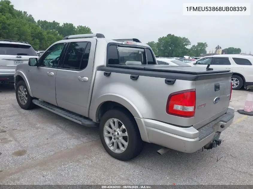2008 Ford Explorer Sport Trac Limited VIN: 1FMEU53868UB08339 Lot: 42434103
