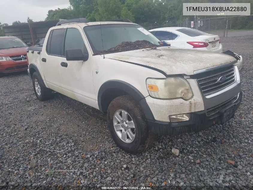 2008 Ford Explorer Sport Trac Xlt VIN: 1FMEU318X8UA22880 Lot: 42522177