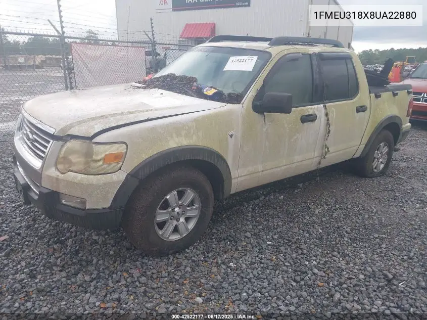 2008 Ford Explorer Sport Trac Xlt VIN: 1FMEU318X8UA22880 Lot: 42522177