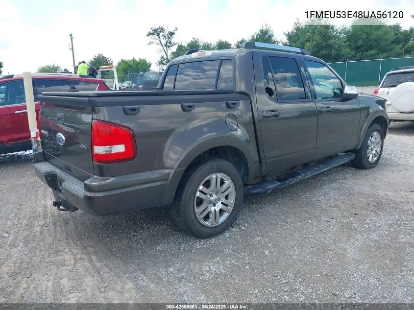 2008 Ford Explorer Sport Trac Limited VIN: 1FMEU53E48UA56120 Lot: 42565561