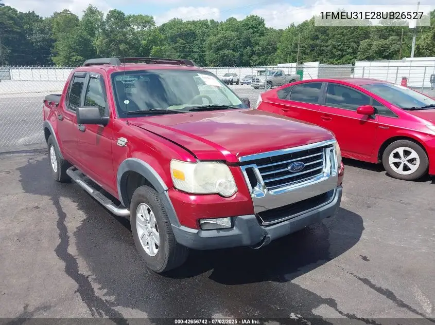 2008 Ford Explorer Sport Trac Xlt VIN: 1FMEU31E28UB26527 Lot: 42656742