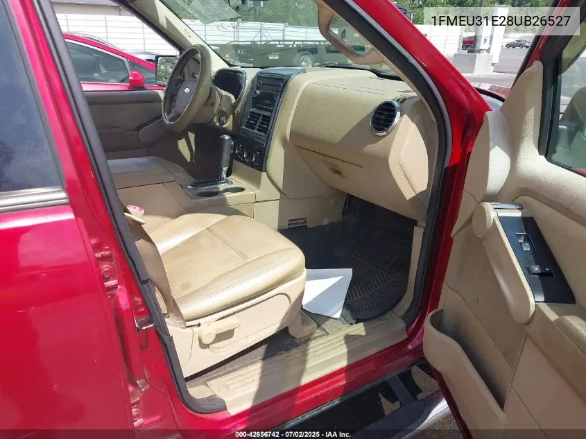 2008 Ford Explorer Sport Trac Xlt VIN: 1FMEU31E28UB26527 Lot: 42656742