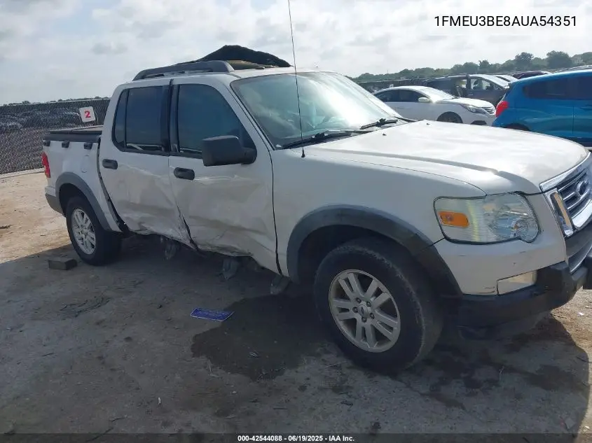 2010 Ford Explorer Sport Trac Xlt VIN: 1FMEU3BE8AUA54351 Lot: 42544088