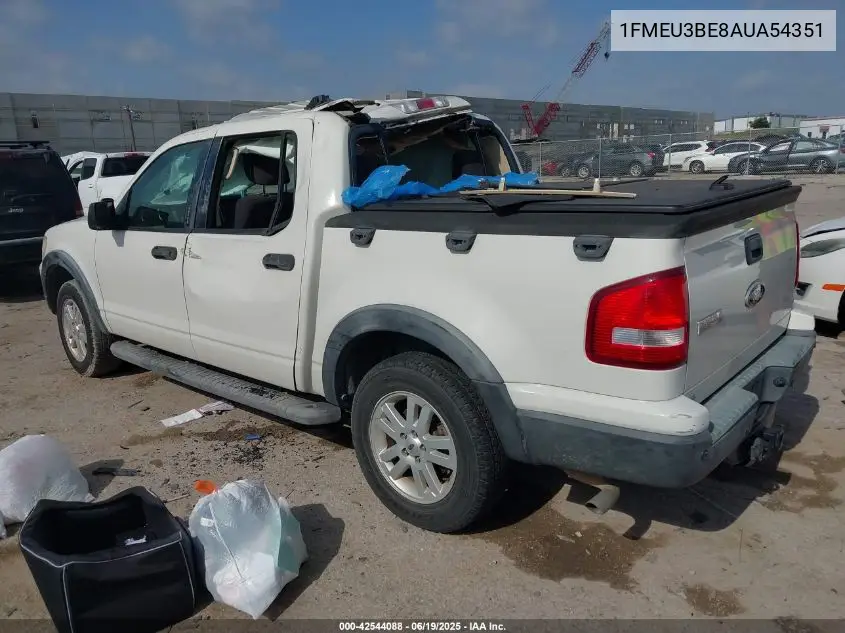 2010 Ford Explorer Sport Trac Xlt VIN: 1FMEU3BE8AUA54351 Lot: 42544088