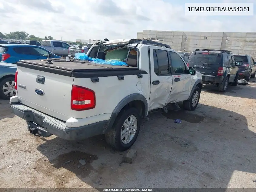2010 Ford Explorer Sport Trac Xlt VIN: 1FMEU3BE8AUA54351 Lot: 42544088