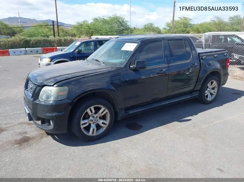 2010 Ford Explorer Sport Trac Limited VIN: 1FMEU3D85AUA33593 Lot: 42555739