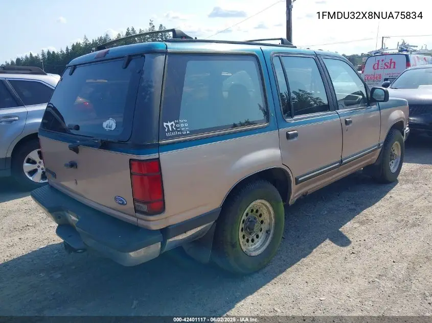 1992 Ford Explorer VIN: 1FMDU32X8NUA75834 Lot: 42401117