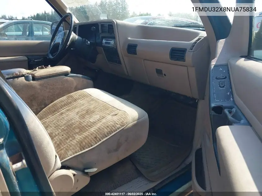 1992 Ford Explorer VIN: 1FMDU32X8NUA75834 Lot: 42401117