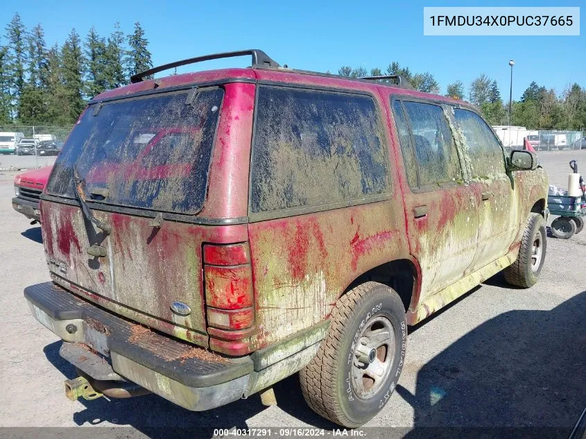 1993 Ford Explorer VIN: 1FMDU34X0PUC37665 Lot: 40317291