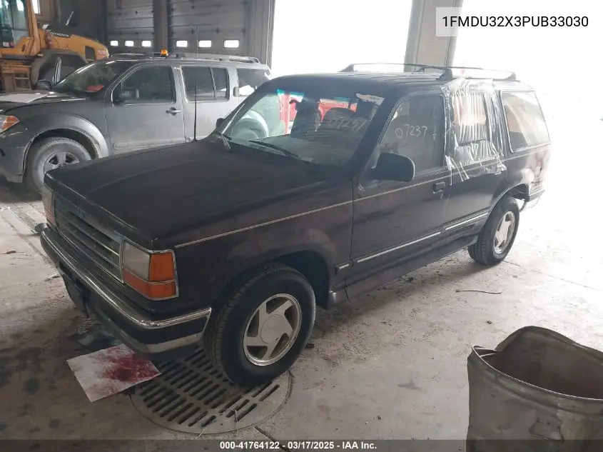 1993 Ford Explorer VIN: 1FMDU32X3PUB33030 Lot: 41764122