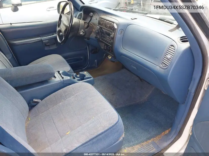 1995 Ford Explorer VIN: 1FMDU34X5SZB70346 Lot: 42277331