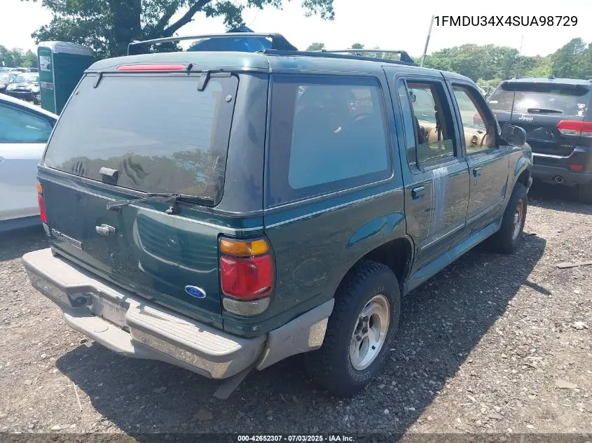 1995 Ford Explorer VIN: 1FMDU34X4SUA98729 Lot: 42652307