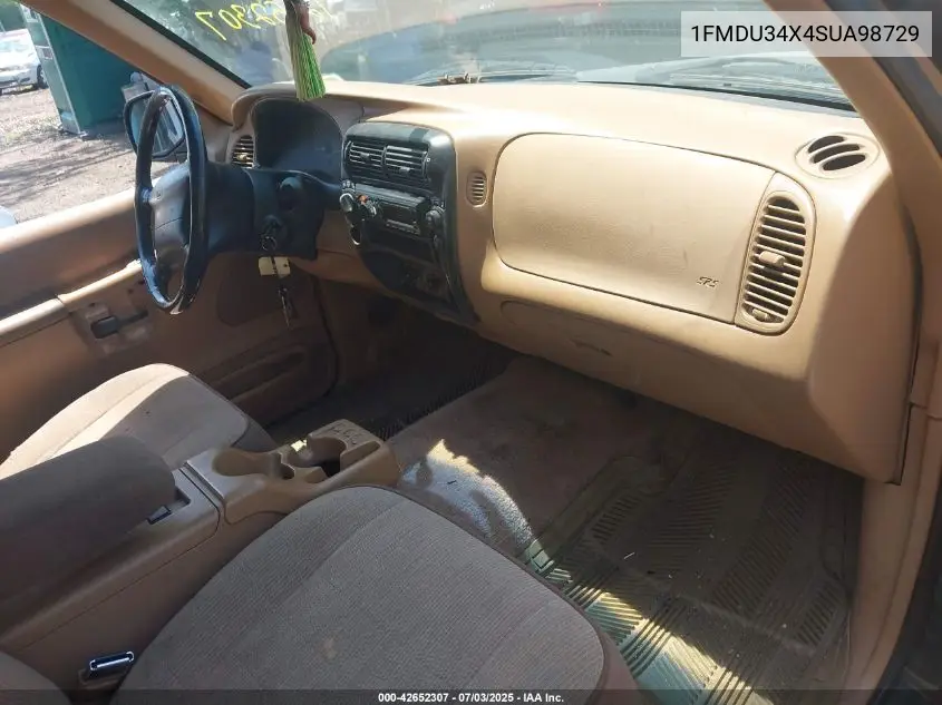1995 Ford Explorer VIN: 1FMDU34X4SUA98729 Lot: 42652307