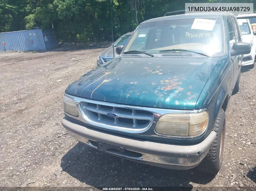 1995 Ford Explorer VIN: 1FMDU34X4SUA98729 Lot: 42652307