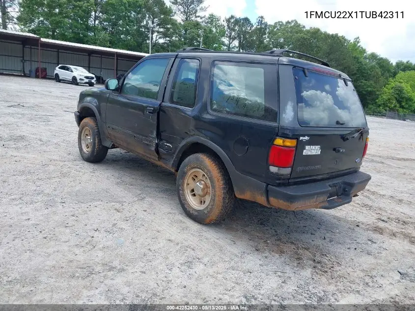 1996 Ford Explorer VIN: 1FMCU22X1TUB42311 Lot: 42252430