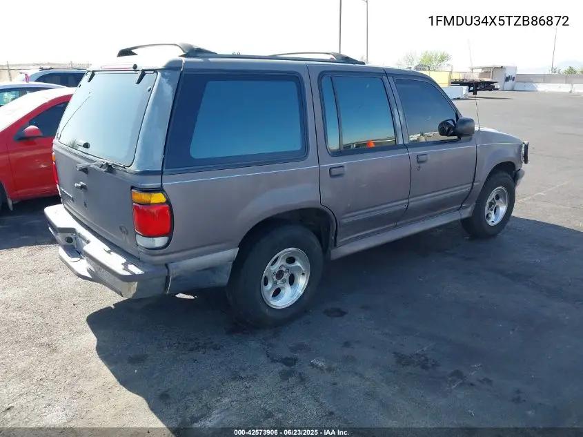 1996 Ford Explorer VIN: 1FMDU34X5TZB86872 Lot: 42573906