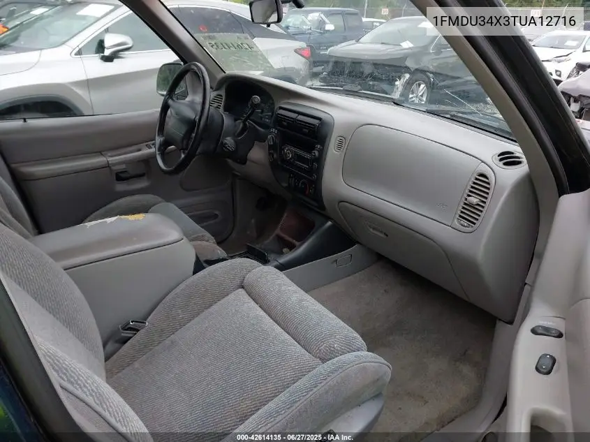 1996 Ford Explorer VIN: 1FMDU34X3TUA12716 Lot: 42614135