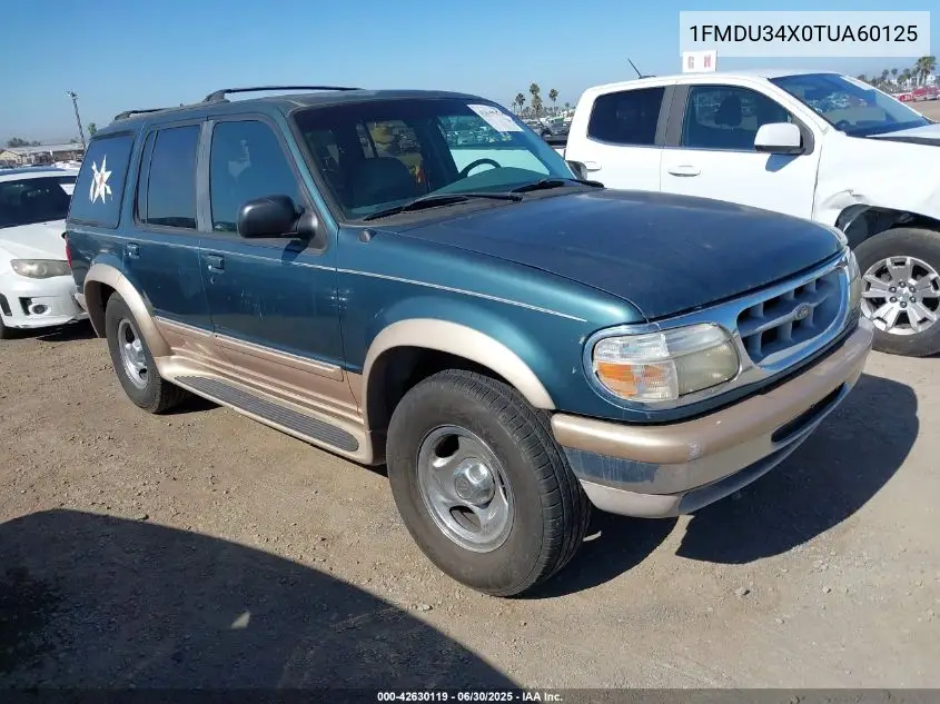1996 Ford Explorer VIN: 1FMDU34X0TUA60125 Lot: 42630119