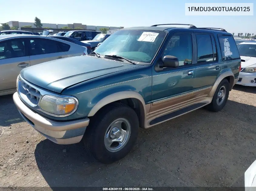 1996 Ford Explorer VIN: 1FMDU34X0TUA60125 Lot: 42630119
