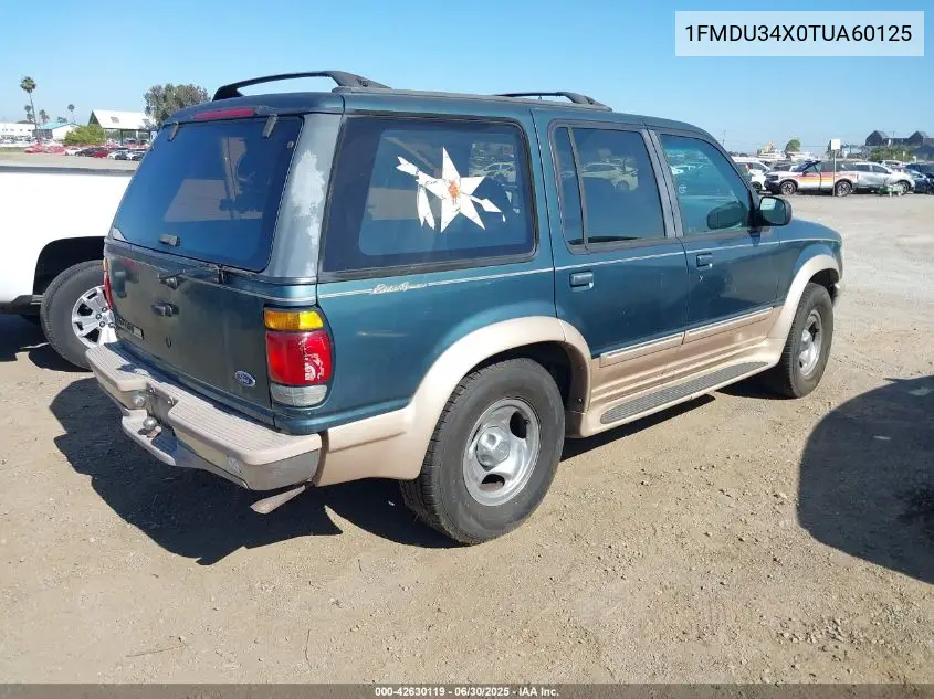 1996 Ford Explorer VIN: 1FMDU34X0TUA60125 Lot: 42630119