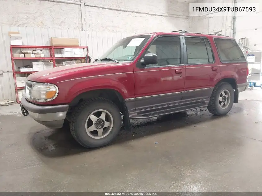 1996 Ford Explorer VIN: 1FMDU34X9TUB67593 Lot: 42655471