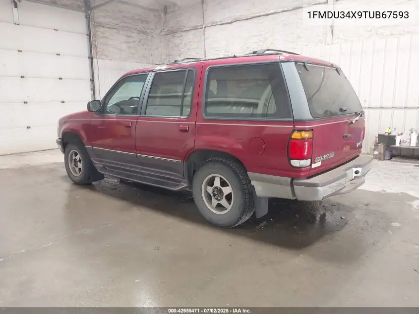 1996 Ford Explorer VIN: 1FMDU34X9TUB67593 Lot: 42655471