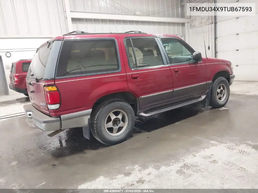 1996 Ford Explorer VIN: 1FMDU34X9TUB67593 Lot: 42655471