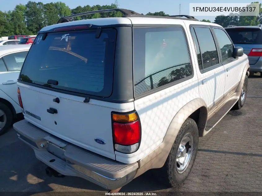 1997 Ford Explorer Eddie Bauer/Limited/Xl/Xlt VIN: 1FMDU34E4VUB65137 Lot: 42589034