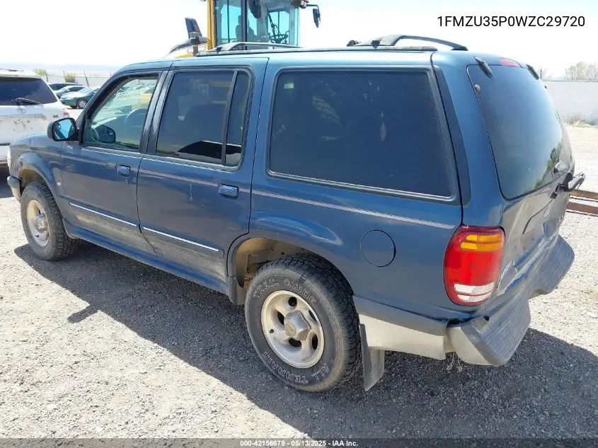 1998 Ford Explorer Eddie Bauer/Limited/Xlt VIN: 1FMZU35P0WZC29720 Lot: 42156679
